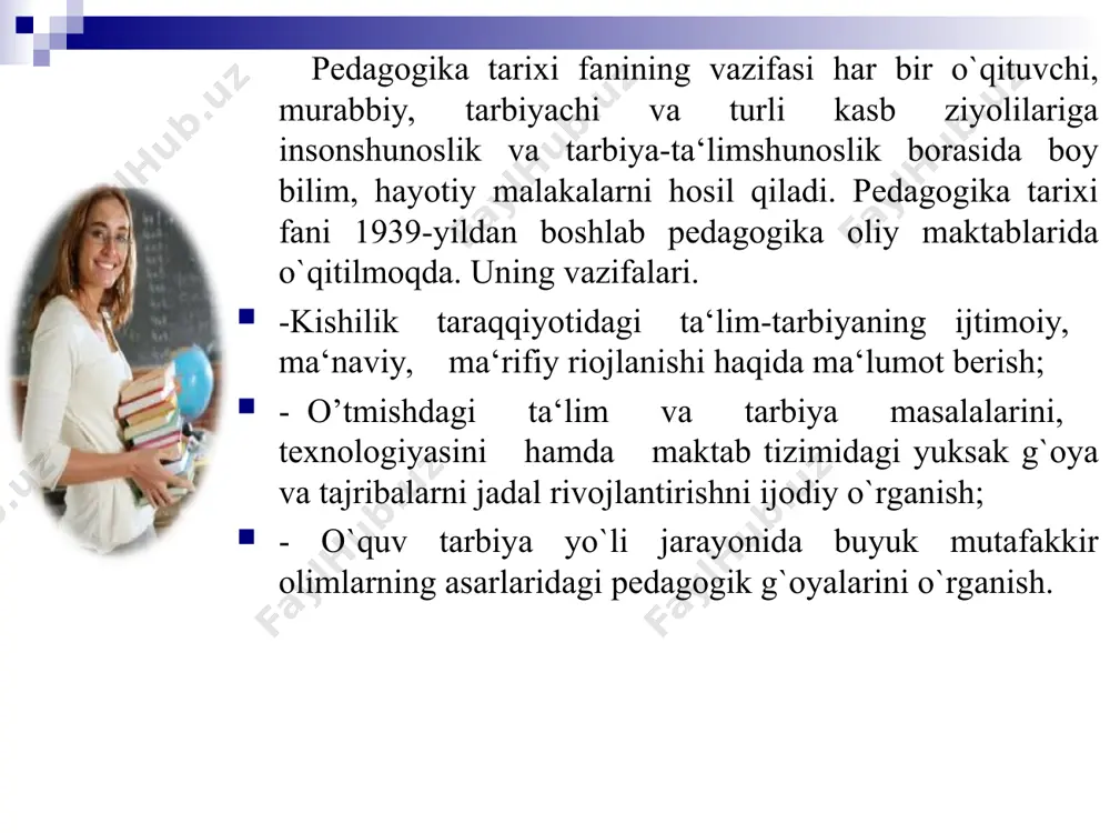 akkurining juda uzoq davr va murakkab sharoitlarda shakllana borganligidan dalolat beradi. eng qadimgi madaniy boyliklarimizni o’rganishda quyidagi uch guruhga ajratilgan manbalarga tayanamiz: arxeologik qazilmalar natijasida topilgan ko’rgazmali ashyolar. xalq og’zaki ijodi materiallari hamda yozma manbalar. buyuk adiblar, allomalarning ijodiy merosi. demak, xalqimizning ta’lim-tarbiyaga oid qarashlari, xulq-atvoriga oid xislatlari eng qadimgi epik yodgorliklar - “avesto”, “shohnoma” kabi asarlar, mif va afsonalar orqali bizgacha yetib kelgan. qadimgi ajdodlarimiz insonga xos jasurlik, adolat, sadoqat va insoniylik kabi xislatlarni qadrlaganlar. bu xislatlar insonda o’z-o’zidan shakllanmagan. tabiat va jamiyat hayotida ro’y bergan o’zgarishlar, ibtidoiy urug’chilik davrida qaror topgan turmush tarzi insonda ana shunday xislatlarning shakllanishini taqozo etgan. ikki katta kuch - yaxshilik va yomonlik o’rtasidagi ayovsiz kurash insonda yuqorida qayd etilgan xislatlarning bevosita tarkib topishiga turtki bo’lgan. eng qadimgi qo’shiq va lirik she’rlarda jasurlik, adolat, sadoqat va insoniylik kabi xislatlar tarannum etilgan. bunday qo’shiq va lirik she’rlar xi asrda yashagan ulug’ olim mahmud qoshg’ariy tomonidan …