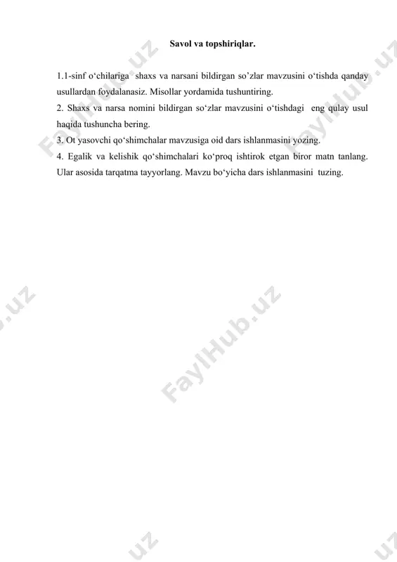 ot so‘z turkumini o‘rganish darslari - Page 5