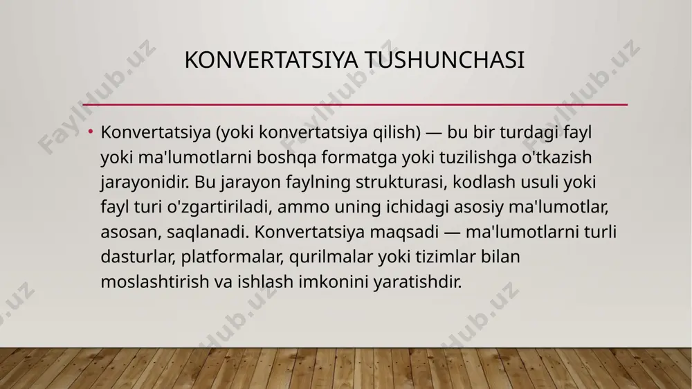 a ochish imkoniyatini yaratadi. 2. universal fayl formatlaridan foydalanish pdf formatidagi fayllar deyarli barcha qurilmalarda va platformalarda ochilishi mumkin. pdf faylini yaratish, matn va rasmlarni saqlashda ularning ko'rinishini har qanday qurilmada saqlab qoladi faylni shirflash faylni shifrlash va xavfsizlikni ta'minlash parol bilan himoyalash: fayllarni shifrlash va parol bilan himoya qilish, uni faqat ma'lum foydalanuvchilar uchun ochishga imkon beradi. pdf fayllarini parol bilan himoya qilish, ularni turli qurilmalarda ochishni xavfsiz tarzda ta'minlaydi. e`tiboringiz uchun raxmat! image2.jpeg image3.jpeg image1.jpeg