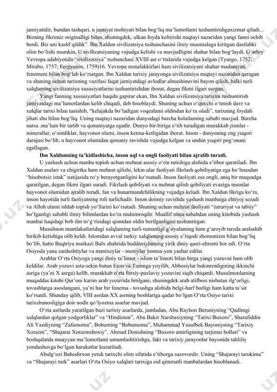 hur “tarix” kitobi bizgacha yetib kelgan eng qadimiy tarixiy manbadir. gerodot kichik osiyo (hozirgi turkiya hududida) sohilidagi galikamas shahrida tug‘ilgani uchun, uning ijodiga sharq ta’siri kuchli bo‘lganligi tabiiydir. sitseron zamondoshlari (milodning i asri) gerodotni “tarix otasi” deb atashgan. aslida gerodotning bu asari oxiriga yetkazilmagan (miloddan avvalgi 470 yilgacha bo‘lgan voqealar bilan tugallanadi) va uni hozirgi ma’noda ilmiy tadqiqot deb bo‘lmaydi. shunga qaramay, uning kitobi voqealar va dalillar ko‘lami jihatidan hamda badiiy qiymati jihatidan o‘zidan avvalgi salafdoshlaridan anchagina yuqori turadi. masalan, gerodot o‘z kitobida kaspiy dengiziga chegaradosh yerlarda bo‘lgan janglarni tasvirlaydi. shundan so‘ng kaspiy ortidagi vohalar, ularda yashagan masoxatlar (massagetlar) haqida yozadi. gerodot birinchi bo‘lib, kaspiy dengizining nomi kaspiy xalqlari nomi bilan bog‘liq ekanligi haqida fikr yuritadi. muarrixning buyuk shaxs ekanligini uning quyidagi xolis so‘zlaridan ham bilish mumkin: “men o‘zim eshitgan narsalarni hikoya qilyapman, ammo ulaming hammasiga ishonishim shart emas. ushbu xulosa yangi asarimga ham taalluqlidir”. miloddan avvalgi v-iv asrlarda yashagan …
