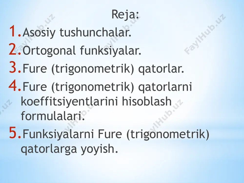 fure(trigonometrik) qatorlar - Page 2