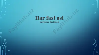har fasl asl — PPTX
