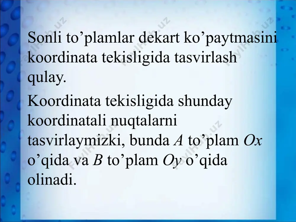 to`plamlarning dekart ko’paytmasi - Page 5
