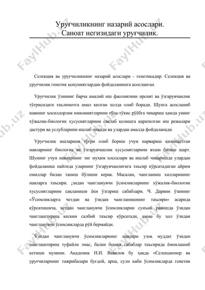 уругчиликнинг назарий асослари — DOC