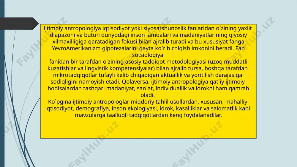 ijtimoiy antropologiya predmeti va metodlari - Page 5