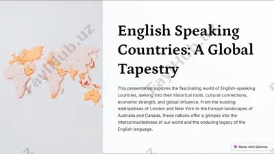 english speaking countries: a global tapestry — PDF
