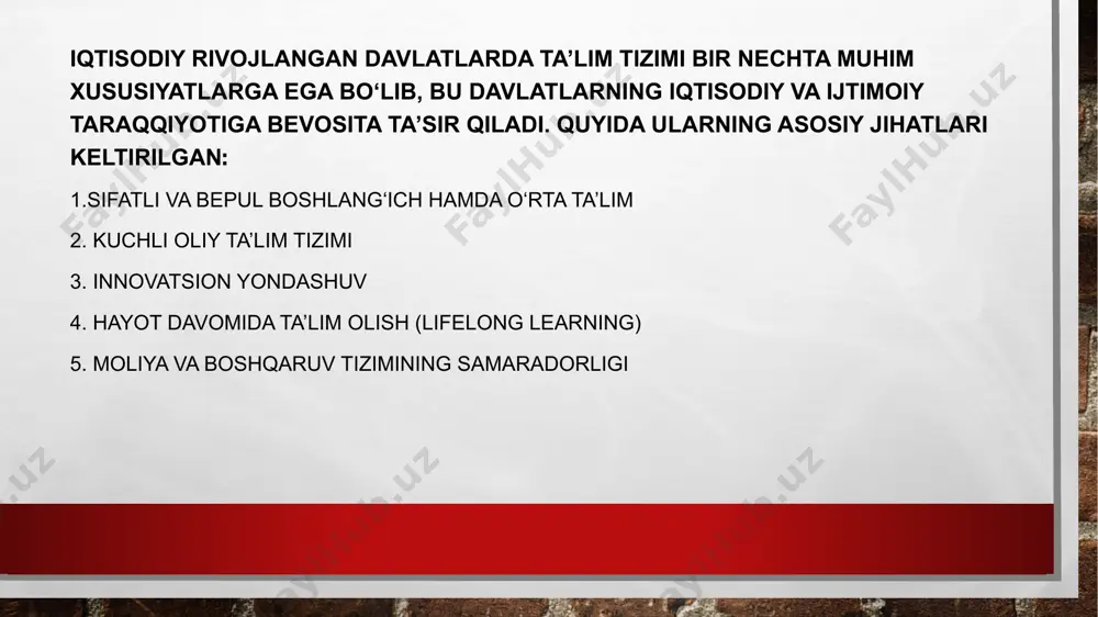 tab (yaponcha: 小学校 syu:gakko:?), 6 yil oʻrta maktab (yaponcha: 中学校 tyu:gakko:?), 3 yil yuqori maktab (yaponcha: 高等学校 ko:to:gakko:?, qisqartirilgan andoza:lang-ja2 ko:ko:), 3 yil boshlangʻich va oʻrta maktab majburiy hisoblanadi. majburiy emas boʻlsa ham, yuqori maktabni yapon oʻquvchilarining qariyb 79 foizi bitirishadi. yaponiyada ta’lim tizimining tarixi 13-asrgacha yaponiya taʼlim tizimi xitoylik va koreys hamkasblari taʼsirida boʻlgan. atiki olimlari imperator atiki (yaponcha: 阿直岐?) davrida mamlakatda ishlagan va bani (yaponcha: 王仁?) koreyaning baekje shtatidan. taxminan 552 yilda buddizm baekje vositachiligida yaponiyaga kirdi. uning tarafdorlari mamlakatda kontinental ilmiy bilimlarni, texnik va badiiy mahoratni tarqatdilar. 607-yilda yapon shahzodasi shotoku ilgʻor osiyo bilimlarini oʻzlashtirish umidida talabalar bilan birga xitoy suy sulolasiga elchi yuboradi. imperator tenji hukmronligi davrida yaponiyada birinchi syedze (yaponcha: 庠序?) davlat maktabi qurilgan. qín). janubiy koreyada ta’lim janubiy koreyada yaxshi taʼlim olish har qanday koreysning muvaffaqiyatli martabasini shakllantirishda hal qiluvchi ahamiyatga ega, shuning uchun nufuzli taʼlim muassasasiga kirish vazifasiga ustuvor ahamiyat beriladi va kirish …