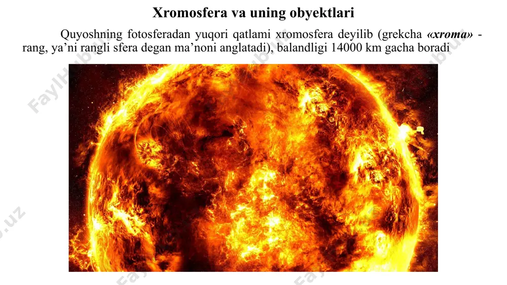 bunday hodisa yadroviy reaksiya deyiladi. nazariy hisoblashlar, yulduzlar (jumladan, quyosh) markazidagi bir necha million gradusli temperatura, protonlarga juda katta tezlik bera olishini, u yerda termoyadro reaksiyasi uchun qulay sharoit mavjudligini ko’rsatib berdi. neytronlar esa bunday yuqori temperaturada turg‘unligini yo‘qotib, yarim soatga yetar-yetmay proton, elektron, neytrinoga parchalanib ketishi va yadroviy reaksiyalarda deyarli ishtirok etmasligini ko‘rsatdi. bitta geliy yadrosi hosil bo‘lishida ajralgan energiya mashhur eynshteyn formulasiga ko‘ra: e=mc 2 =1,67·10-24 ·0,02863·(3 · 1010)2 = 4,3·10-5 erg ga teng bo‘ladi. bu yerda: c=3 · 1010 sm/s - yorug‘lik tezligi, m - massa defekti. hisoblashlar: quyosh markazida shunday yo‘l bilan, har sekundda ajralayotgan energiya 4 · 1026 w ni, ya’ni uning har sekundda yo‘qotayotgan energiyasiga teng energiyani tashkil etishini ma’lum qiladi. hozirgi paytda to‘rt protondan geliy yadrosi hosil bo‘lishi haqida ikki ketma-ketlik reaksiyasi ma’lum bo‘lib, ulardan birinchisi proton-proton siklli (aynan quyosh markazida ro‘y beradigani), ikkinchisi esa uglerod-azot siklli (ko‘pincha yuqori sirt temperaturali yulduzlar markazida …