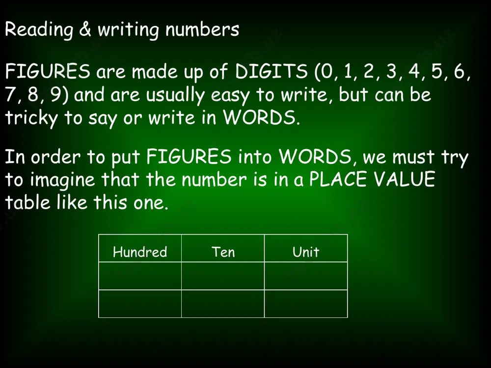 reading & writing numbers - Page 3
