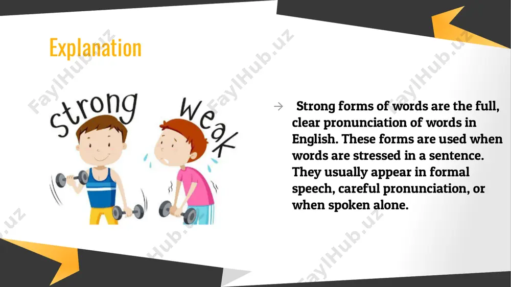 strong and weak forms of words - Page 3