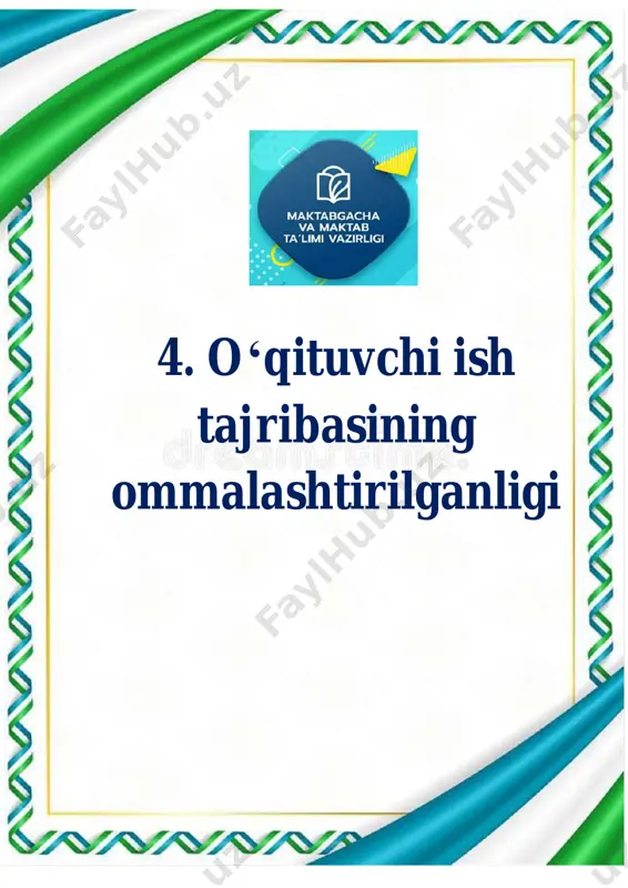 sinflarda ishtirokning yangi ko‘nikmalariga o‘tish - Page 4