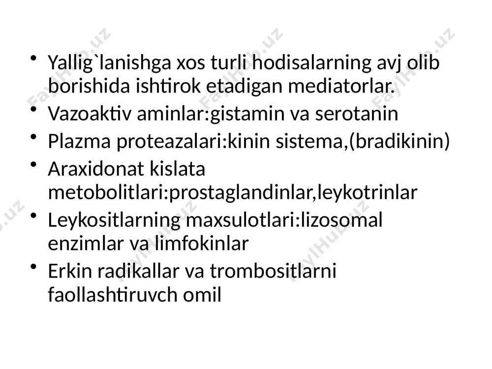 yallig‘lanishning asosiy turlari va xususiyatlari - Page 4