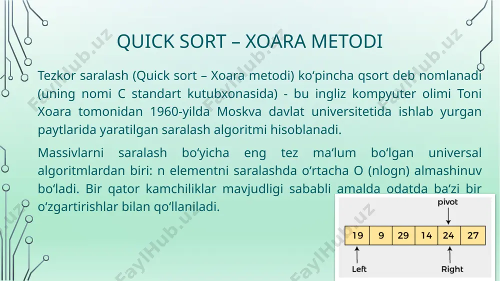 tez saralash algoritmi (quick sort) - Page 4