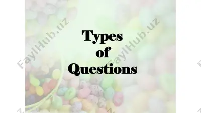 types of questions — PPTX