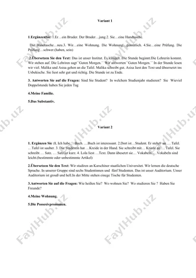 deutsch übungen — DOCX