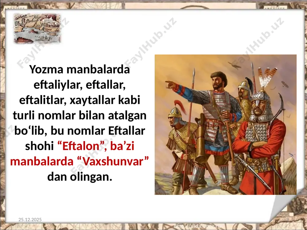 eftallar davlati. eftallar davrida ijtimoiy-iqtisodiy va madaniy hayot. 7 - sinf - Page 3