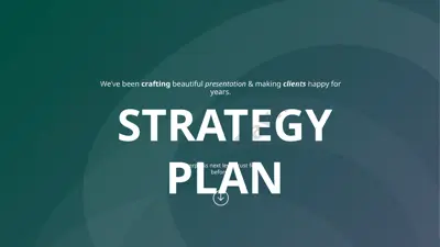 strategy plan infographic slide — PPTX