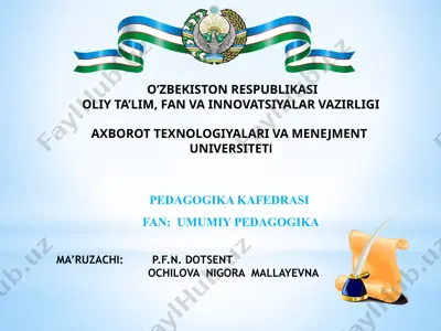 ta'lim metodlari va usullari — PPTX