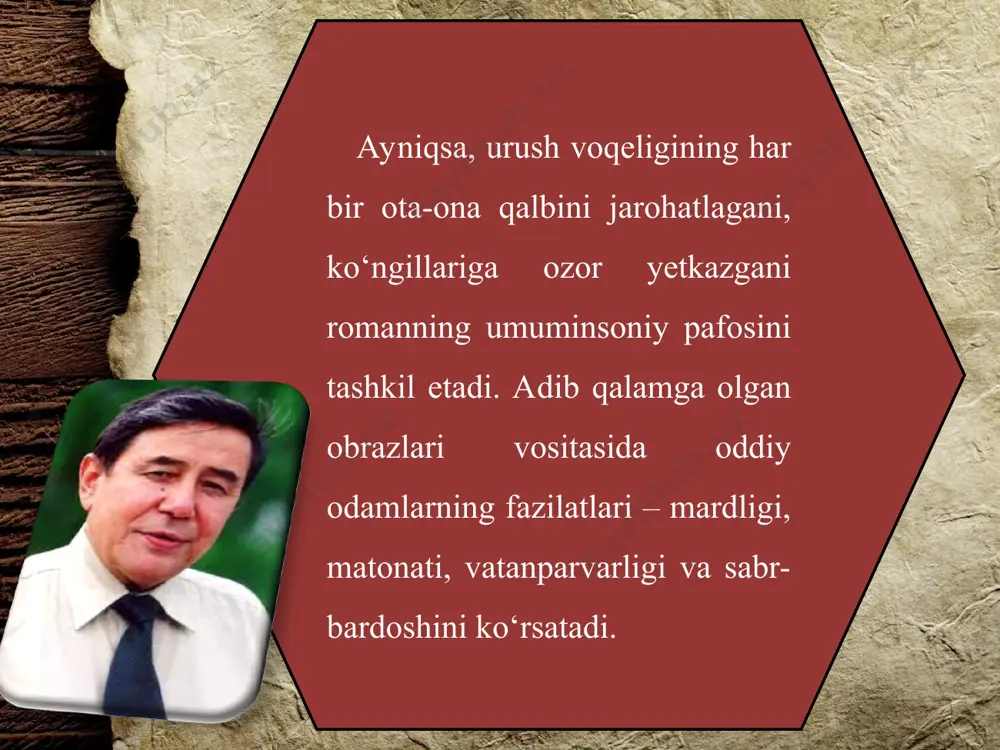 -yurt ishiga kamarbasta bo‘lsin degan niyatda yolg‘iz farzandi – kimsanini urushga kuzatdi. kimsanning peshonasiga urushda halok bo‘lish bitilgan edi. biroq qora amma o‘g‘lining urushda o‘lganiga ishonmadi; farzandin ing bir kunmas bir kun ota uyiga kirib kelishiga umid qilib yashadi. shuning uchun aza ham ochgani yo‘q. bunday o‘rinlarda ona qalbining naqadar bebaholigiga tan berasiz. bag‘ri kuygan mushtipar ona kecha-yu kunduz: «qayoqdasan, bolam? qaysi yurtlarda yuribsan?! joning sog‘mi o‘zi? mayli, oyoq-qo‘lsiz bo‘lsang ham, birov zambilda ko‘tarib kelsayam jon derdim! kaftimda olib yurardim! otang yo‘lingga termula-termula o‘tdi. endi aqalli meni o‘z qo‘ling bilan tuproqqa qo‘ysang-chi!» – deb o‘g‘lini yo‘qlaydi. qora ammaga taqdirning bu ko‘rguliklari ham kamlik qildi. yolg‘izgina farzandi kimsanning sevgilisi, o‘zi ning o‘gay qizi robiyani ukasi shomurodga xotin qilmoqchi bo‘ladi. bu maqsadni amalga oshirish unga qanchalar qiyin kechadi, uning ichki his-tuyg‘ulari, ruhiy holati har qanday insonni larzaga soladi. o‘g‘li kimsanning oldida, qizi robiyaning oldida ham o‘zini gunohkor sezadi, ulardan tinimsiz kechirim so‘raydi: …