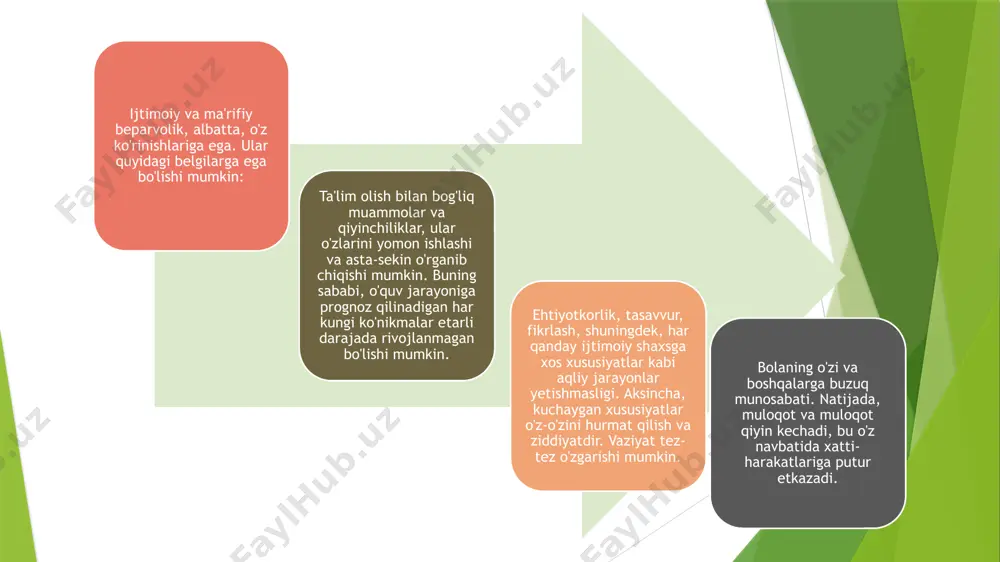 pedagogik beparvolik - sabablari va shakllari - Page 5