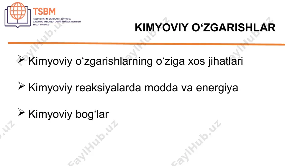 timss tadqiqotining tabiiy fanlar mazmun sohasi (8-sinf kimyo fani) - Page 5