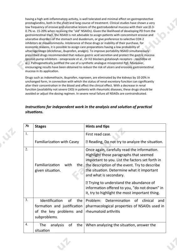 selective cox-2 inhibitors (movalis, nimesil). when selecting products also taken into account the ability to cause pd from the gastrointestinal tract, including the formation of ulcers. distinguish drugs, the application of which the likelihood of ulcerogenic pd: 1) low (in descending order of risk - ibuprofen>diclofenac>analginum); 2) moderate (piroxicam> naproxen>phenylbutazone), and 3) high (ack> indomethacin). selective cox-2 inhibitors (movalis, nimesil, meloxicam, etodalak), having a high anti-inflammatory activity, is well tolerated and minimal effect on gastroprotective prostaglandins, both in the short and long course of treatment. clinical studies have shown a very low frequency of erosive and ulcerative lesions of the gastroduodenal mucosa with their use (0.3-0.7% vs. 15-20% when receiving the "old" nsaids). given the likelihood of developing pd from the gastrointestinal tract, the nsaid is not advisable to assign patients with concomitant erosive and ulcerative disorders of the stomach and duodenum, or give preference to selective cox-2 inhibitors or …