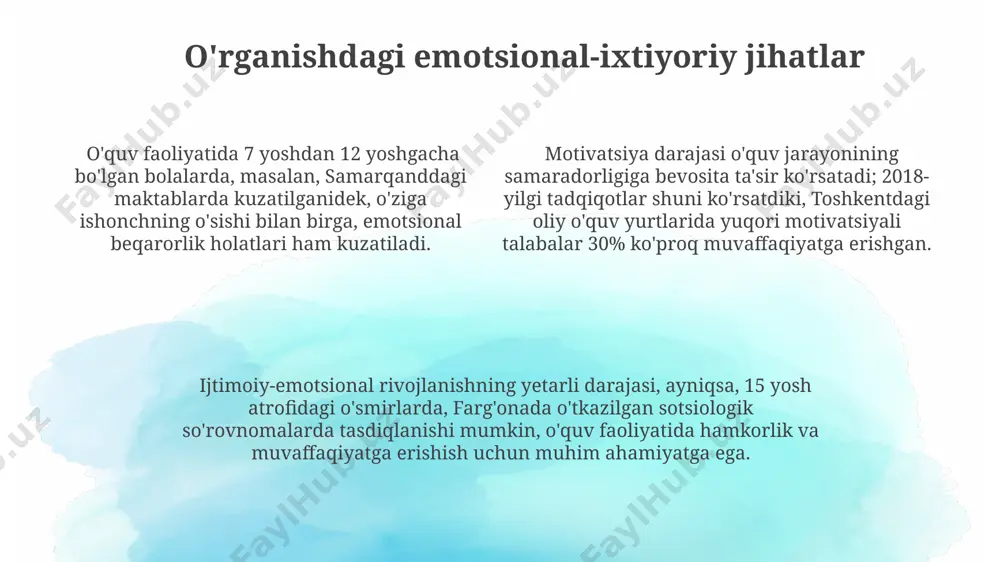 oʻquv faoliyatining psixologik xususiyatlari - Page 4