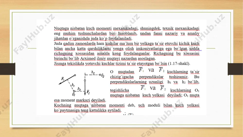kuch momenti va juft kuchlar - Page 4