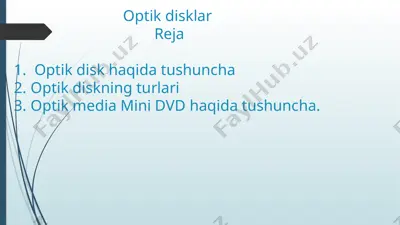 optikdisklar — PPTX