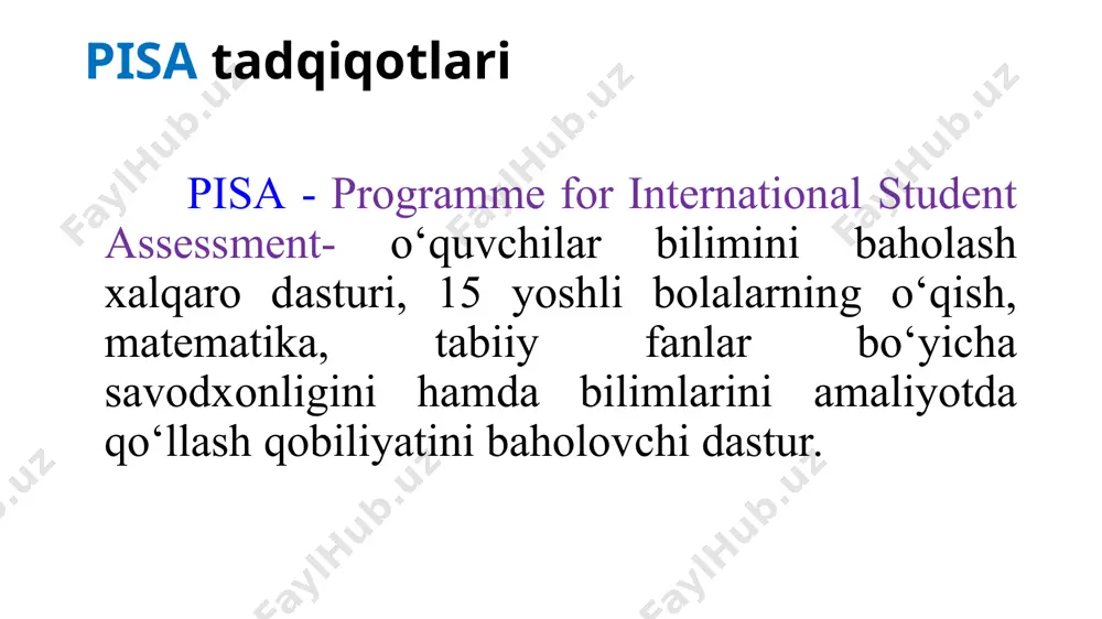 i, zamonaviy тo‘garak mashg‘ulotlarini yo‘lga qo‘yish (masalan, “innopark”, “robotex”, “politex”, “yoshlar teatr studiyalari”, “мunozara klubi, “yosh jurnalistlar”, “mental arifmetika”, “origami”, “kvilling”, “lego konstruktorlash”, “speedcubing”, “brain fitness”) fan o‘qituvchisi маktab bilan hamkorlikni kuchaytirish ota-ona farzandining ta’lim olishi uchun yetarli shart-sharoitlarni yaratib berish (o‘quv qurollari, kompyuter, internet, o‘quv xonasi, uy kutubxonasi) ota-ona farzandining kasb tanlashida qiziqishlarini inobatga olish va qo‘llab-quvvatlash farzandida ta’lim olishga stimul va motivatsiya uyg‘ota olish farzandining dam olishini to‘g‘ri tashkil etish (hayvonot bog‘i, oromgohlar, planetariy, sirk, teatr va kino, tarixiy obidalar, muzeylarga olib borish) bo‘sh vaqtini samarali tashkil etish (turli xil to‘garaklar, til o‘rganish kurslari, sport seksiyalariga berish) ta’limiy va rivojlantiruvchi telekanallarni tomosha qilishga imkoniyat yaratish ta’limiy va rivojlantiruvchi telekanallar nazariy bilimlarni амаliyotda qo‘llash o‘quvchi darsdan tashqari vaqtlarda fan, sport hamda san’at тo‘garaklariga qatnashish o‘quvchi ахborot oluvchi mаnbalardan (kompyuter, telefon, televizor, internet) sамаrali foydalanish o‘quvchi o‘zlashtirishi ortda qolayotgan теngdoshlariga ko‘maklashish o‘quvchi uyida o‘zining shaxsiy kutubxonasini tashkil qilish (kamida 15-20 …