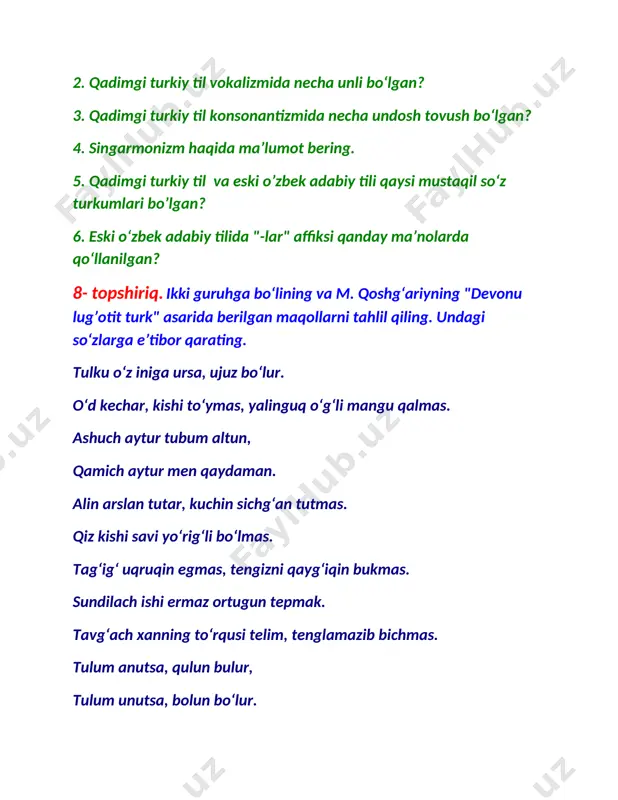 hozirgi oʻzbek adabiy tilining tarixiy ildizlari - Page 5