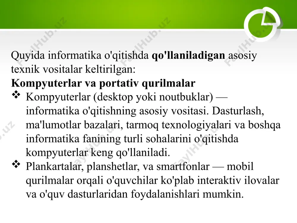 informatika o'qitishning texnik vositalari - Page 4