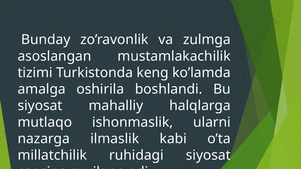 rossiya imperiyasining turkiston dagi ma'uriy boshqaruv tizimi - Page 5