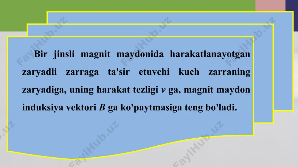 magnit maydonda zaryadli zarraning harakati 8 - sinf - Page 4