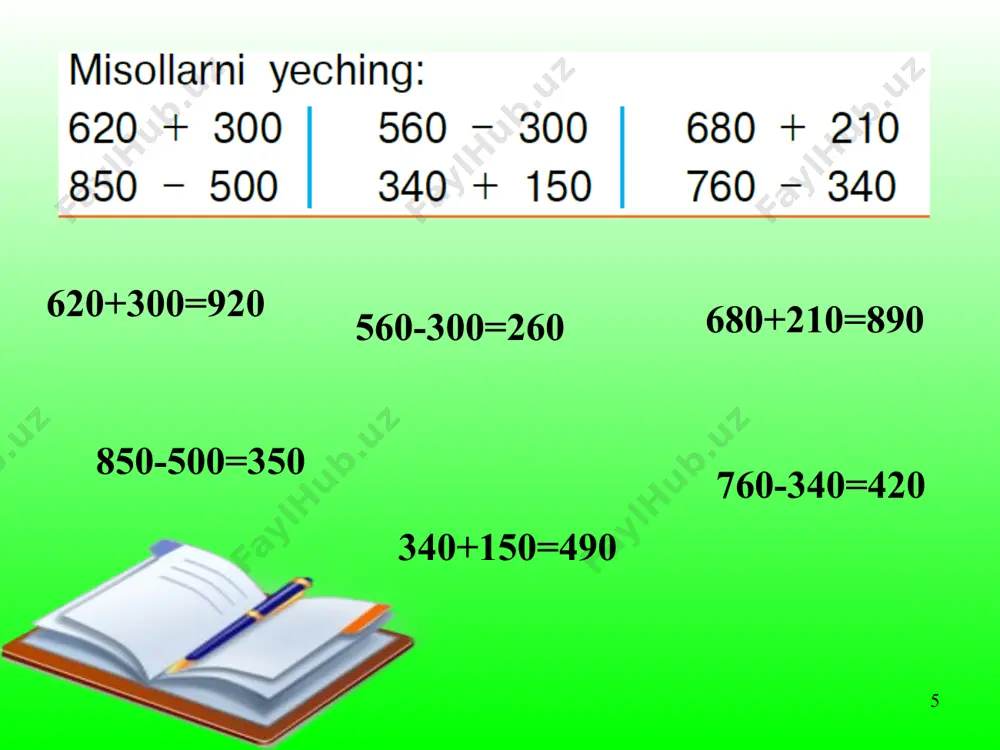 matematika fanidan misol - Page 5