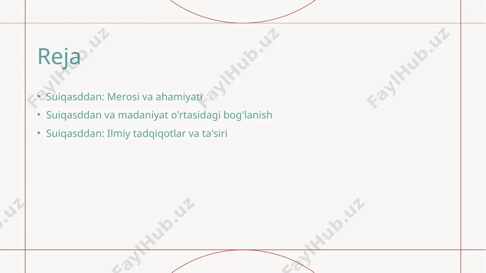 o'z aksini topib, xalqning madaniy identitetini mustahkamlaydi. suiqasddan: o'zbek madaniyatida o'rni va roli. suiqasddan: tarixiy o'rni madaniy ta'sir zamonaviy rivojlanish suiqasddan, o'zbek madaniyatining tarixiy asoslaridan biri bo'lib, xalqning an'analari va urf-odatlarini shakllantirishda muhim rol o'ynaydi. suiqasddan, o'zbek san'atida, adabiyotida va musiqa an'analarida kuchli ta'sir ko'rsatadi, madaniy merosni yanada boyitadi va tirik saqlaydi. bugungi kunda suiqasddanning ahamiyati zamonaviy ta'lim va madaniyatda qayta ko'rib chiqilmoqda, bu esa o'zbek merosining saqlanishiga yordam beradi. madaniyat va suiqasddan: an'analar va zamonaviylik aloqasi. an'analar va tarix zamonaviy talqin madaniy integratsiya suiqasddan an'analari o'zbek tarixida muhim o'rin egallaydi. ularning davomiyligi zamonaviy madaniyatga bog'liq bo'lib, milliy identitetni mustahkamlaydi. suiqasddan bugungi kunda yangi zamonaviy kontekstlarda talqin qilinmoqda. bu, an'analar va zamonaviylik o'rtasidagi qiyosiy tadqiqotlarni talab qiladi. suiqasddan o'zbek madaniyatining bir qismi sifatida boshqa madaniyatlar bilan integratsiya jarayonlarini ko'rsatadi. bu, o'zaro ta'sir va rivojlanishga olib keladi. suiqasddan va madaniyat: tarixiy kontekstda izlanishlar. 1 suiqasddan tarixi - suiqasddan, o'zbek madaniyatining ajralmas …