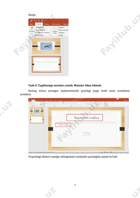 microsoft powerpoint dasturi - Page 5