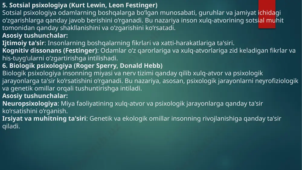 omatlik va yangi o‘zgarishlar: yangi davrda insonlar ko‘proq stress va xavotirni boshdan kechirishadi, bu esa psixologik farovonlikka salbiy ta'sir ko‘rsatishi mumkin. psixologiya sohasida yangi davrda ijtimoiy tarmoqlar, digital fitna, onlayn hayot va psixologik reabilitatsiya bilan bog‘liq ko‘plab yangi tadqiqotlar o‘tkazilmoqda. kognitiv psixologiya va yangilanishlar: sun'iy intellekt va kompyuter texnologiyalarining rivojlanishi kognitiv jarayonlarni yangi tarzda tushunishga yordam beradi. kognitiv psixologiyaning yangi yo‘nalishlari ko‘proq miya faoliyatini o‘rganish, neyrotexnologiyalar va sun'iy intellekt tizimlarining psixologiyaga ta'sirini aniqlashga qaratilgan. zamonaviy yondashuvlar zamonaviy yondashuvlar iroda va psixologiya sohasida yangi fikrlar va metodologiyalarni o'z ichiga oladi. ular quyidagi asosiy jihatlarni o'z ichigoa ladi kognitiv psixologiya: insonning fikrlash, xotira va qaror qabul qilish jarayonlarini o'rganadi. irodani kognitiv jarayonlar bilan bog'laydi, ya'ni qanday qilib insonlar o'z maqsadlariga erishish uchun tanlovlar qiladi. neyropsixologiya: miya faoliyatining psixologik jarayonlarga ta'sirini o'rganadi. irodani miyaning turli qismlarini faollashtirish orqali tushuntirishga harakat qiladi. ijtimoiy psixologiya: irodani ijtimoiy kontekstda, ya'ni guruhlar va madaniyat ta'sirida o'rganadi. ijtimoiy …