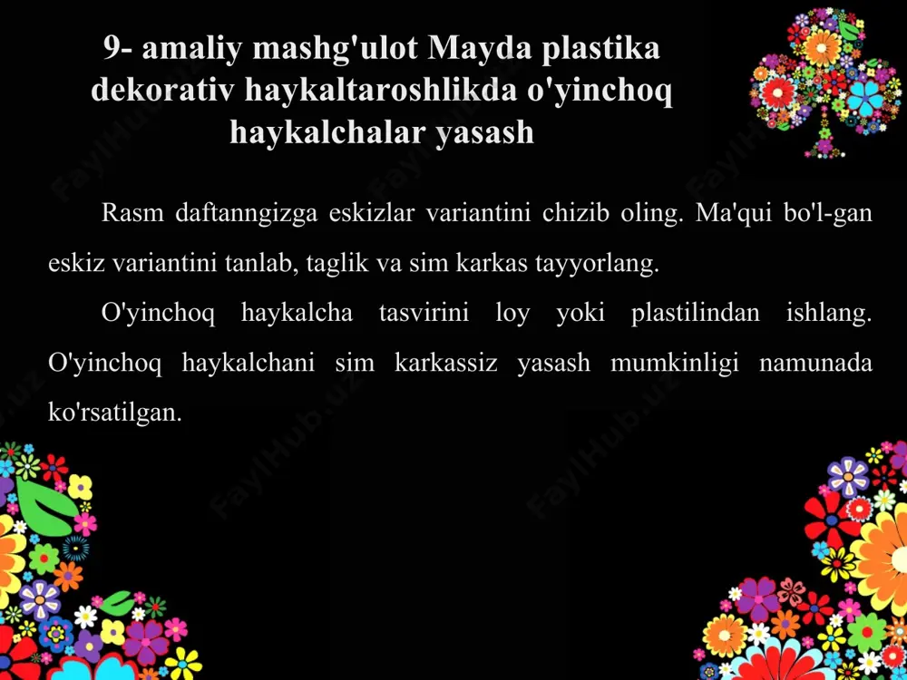 mayda plastika haykaltaroshligi 6-sinf - Page 5
