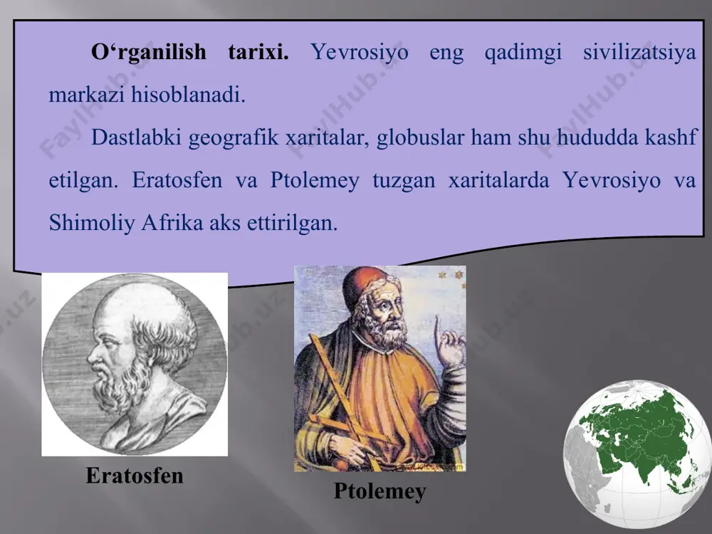 yevrosiyoning geografik o‘rni, o‘rganilish tarixi 6-sinf - Page 5