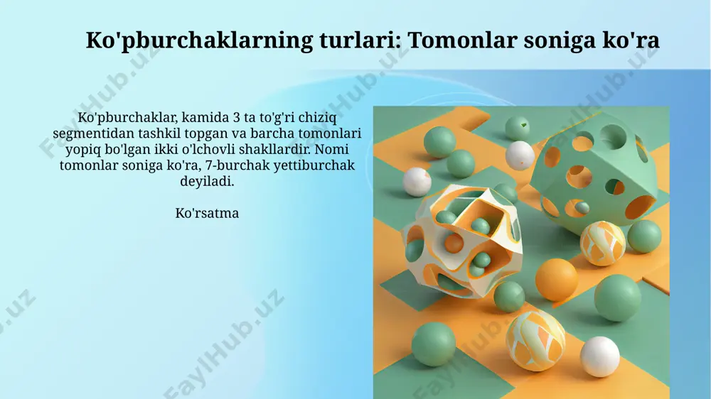 ko'pburchaklar va ularning turlari - Page 5