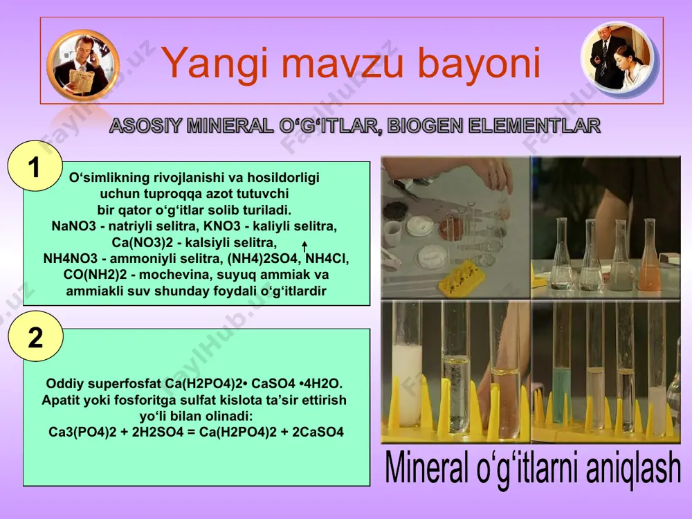mineral o’g’itlar va ularning tirik organizmlardagi ahamiyati taqdimoti - Page 5