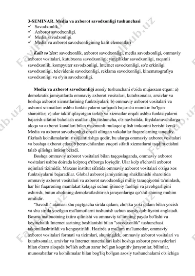 media va axborot savodxonligi — PDF
