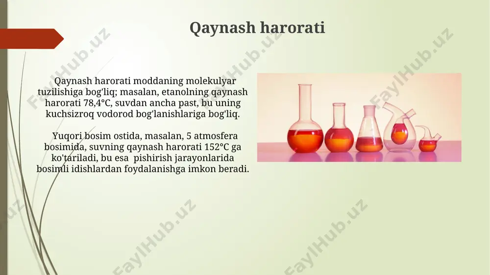 suyuqlikning bugʻlanishi va qaynashi - Page 5