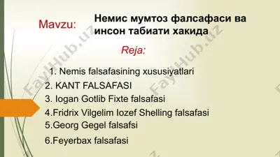 nemis mumtaz falsafasi — PPTX