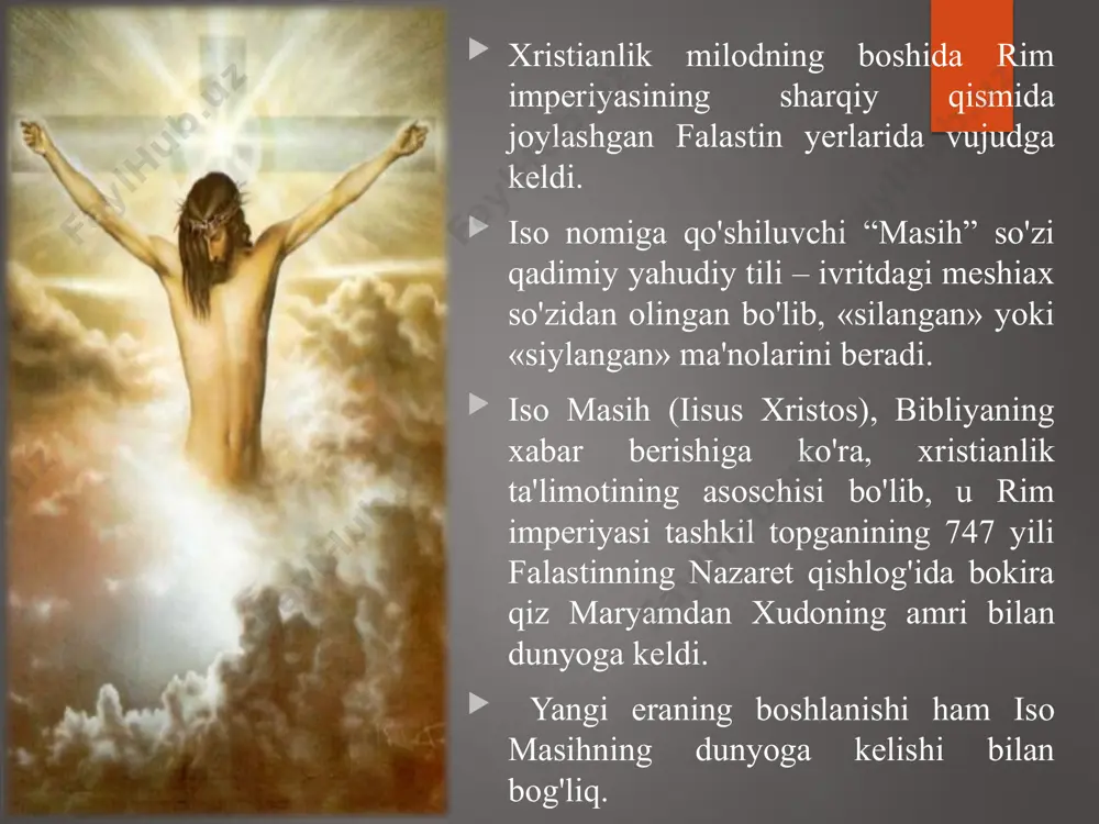 olam xristian sobori bo‘lib o‘tdi. bu soborlarda xristianlik ta’limotining asoslari qabul qilindi va bu asoslar 12 qismda ifodalandi. birinchi qismda olamni yaratgan xudo haqida so‘z yuritiladi. ikkinchi qismda xudoning o‘g‘li isus xristosga imon keltirish haqida so‘z boradi. uchinchi qismda ilohiy mujassamlashuv haqida so‘z yuritilib, unga ko‘ra, iso xudo bo‘la turib, bokira bibi maryamdan tug‘ilgan va inson qiyofasiga kirgan. to‘rtinchi qismda isoning azob-uqubatlari va o‘limi haqida so‘z ketadi. bu gunoxlarning kechirilishi haqidagi aqidadir. bunda isoning tortgan azoblari va o‘limi tufayli xudo tomonidan insoniyatning barcha gunoxlari kechiriladi deb e’tiqod qilinadi. iso xaloskor va mo’jizakorlar beshinchi qismda isoning xochga mixlanganidan so‘ng uch kun o‘tib qayta tirilganligi haqidagi aqida keladi. oltinchi qismda isoning meroji haqida so‘z yuritiladi. yettinchi qismda isoning nuzuli (ikkinchi marotaba еrga qaytishi) haqida so‘z yuritiladi. sakkinchi qism muqaddas ruhga imon keltirmoq borasidadir. to‘qqizinchi qism cherkovga munosabat haqida. o‘ninchi qismda cho‘qintirishning gunohlardan forig‘ qilishi haqida. o‘n birinchi qism o‘lganlarning ommaviy tirilishi haqida. …