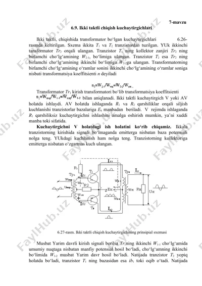 ikki taktli chiqish kuchaytirgichlari — DOCX