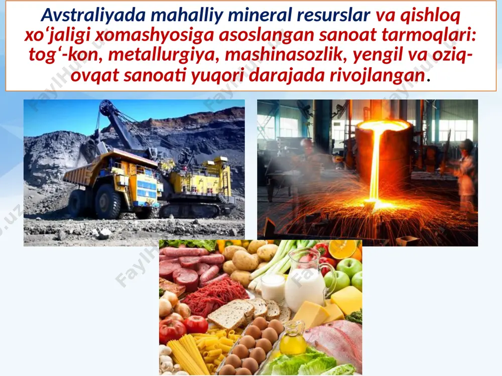 avstraliya va okeaniya xo‘jaligi . 9 - sinf - Page 4
