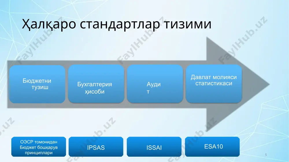 давлат секторида бухгалтерия ҳисобини юритиш асослари - Page 5