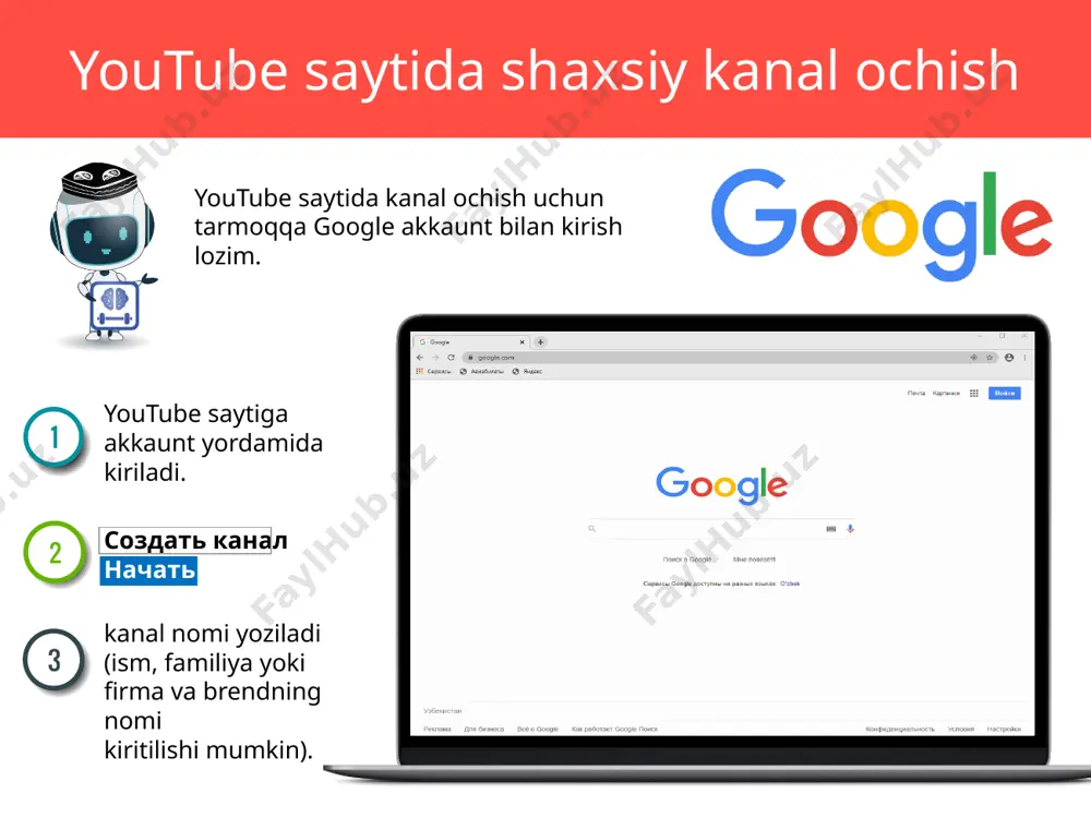 youtube saytida kanal ochish - Page 3